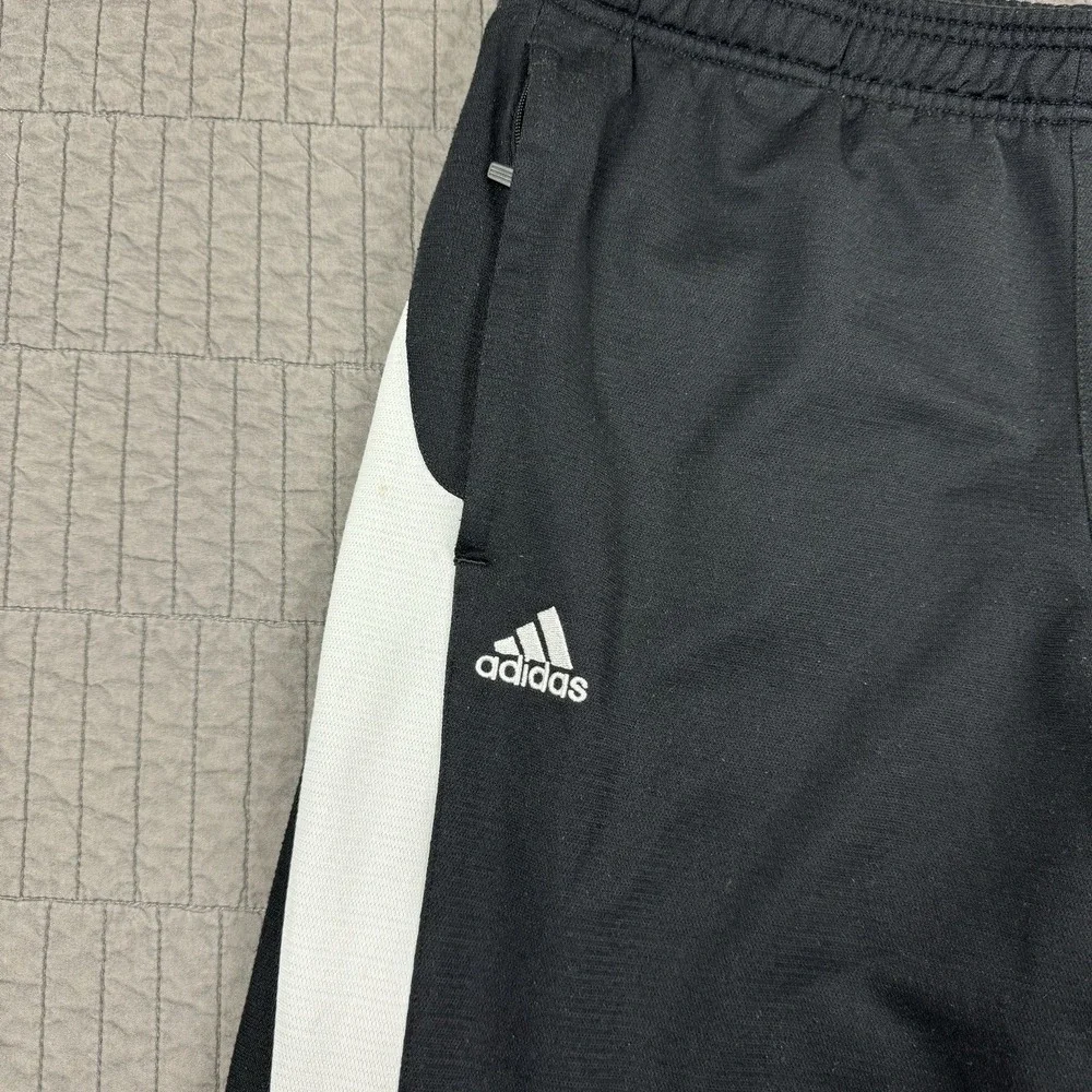 Adidas Sweatpants Men Medium Black Baggy Loose Fit Workout Gym Sportswear Active